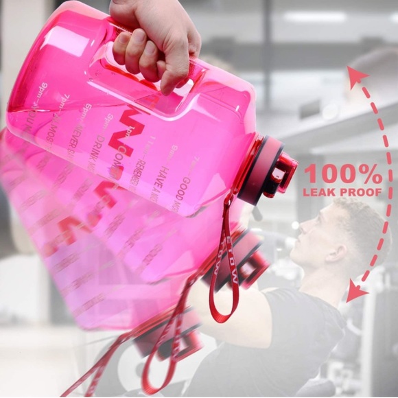 ETDW Gallon Motivational Water Bottle Jug with Time Marker, 74oz/128oz BPA Free - Picture 6 of 7